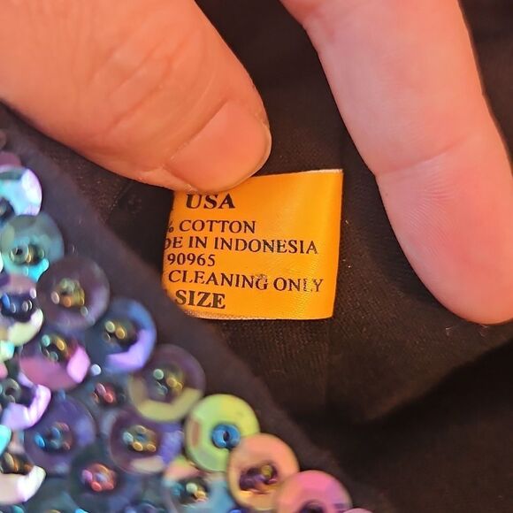 Vintage 1980s JC Statement Beret With Iridiscent Sequins - Picture 6 of 9